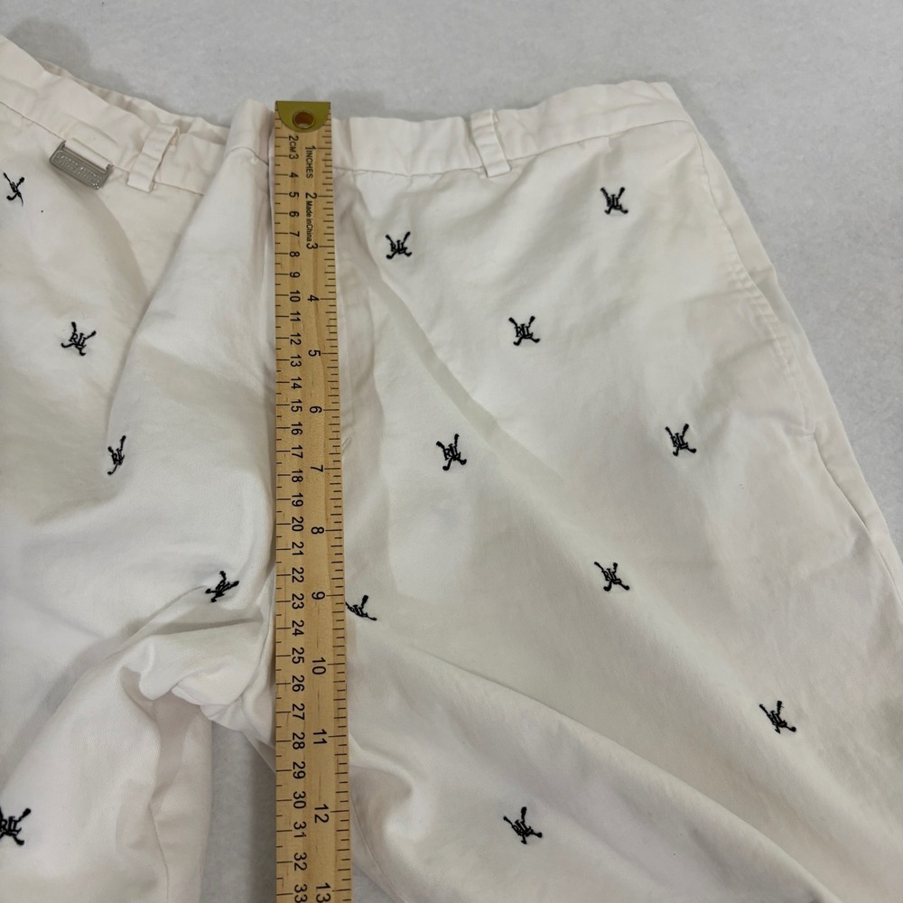 Lauren Active Ralph Lauren White Embroidered‎ Golf Shorts Womens Size 12 - Picture 11 of 12